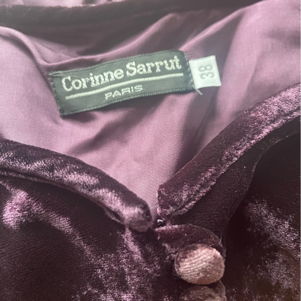 Corrine Sarrut Cropped Velvet Bustier - Picture 4 of 16